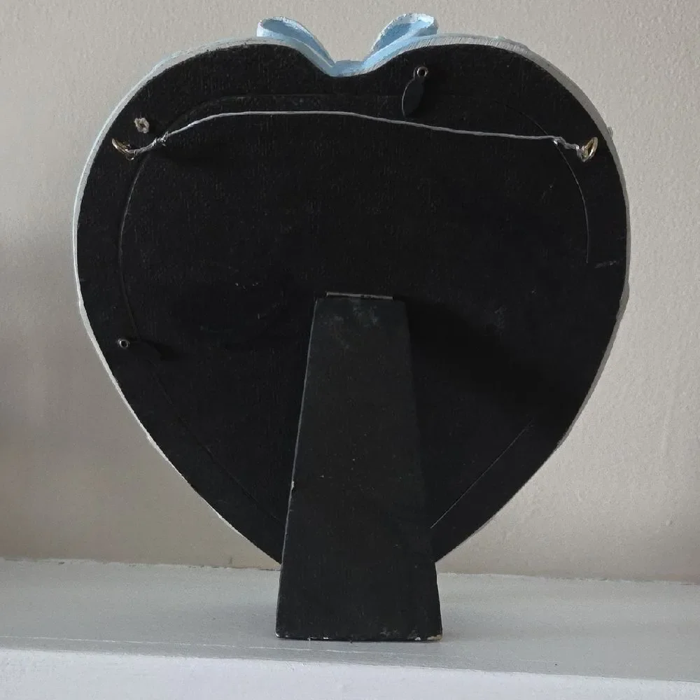 Blue Heart-Shaped Baby Mirror